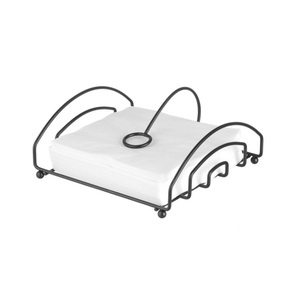 Elegant handcrafted metal wire <b>tissue</b> <b>holder</b> for home bathroom and <b>kitchen</b> with stylish durable and modern wire design - Product Image 4