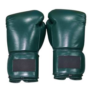 Guantes de boxeo profesionales MMA más vendidos de Color verde de cuero genuino hechos a medida de alta calidad - Product Image 2