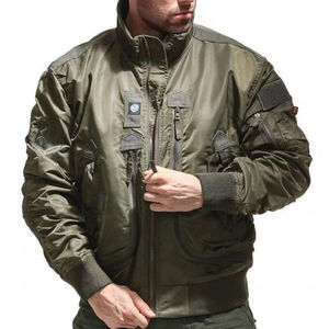 2024 blouson bombardier softshell de couleur unie personnalisé OEM de haute qualité à 2 poches latérales pour hommes par fitliv internationals - Product Image 2