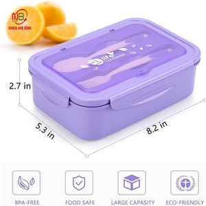 กล่องใส่เครื่องประดับพกพาแบบ OEM ปลอดสาร BPA ผลิตจากพลาสติก ABS เป็นมิตรกับสิ่งแวดล้อม กล่องใส่เครื่องประดับสำหรับครอบครัว กล่องใส่อาหารสำหรับโรงเรียน ป้องกันการรั่วซึม ผลิตด้วยกระบวนการฉีดขึ้นรูป - Product Image 3