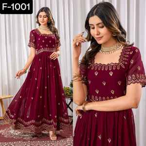 Nuevo diseñador de ropa de mujer lista para usar bordado de lujo Zari lentejuelas vestidos de trabajo y traje Salwar Kameez para boda Festival desgaste - Product Image 6