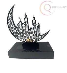 Calendrier de table en métal de qualité supérieure pour le Ramadan avec un design islamique élégant |   Imperméable et durable pour la décoration de la maison et du bureau - Product Image 5