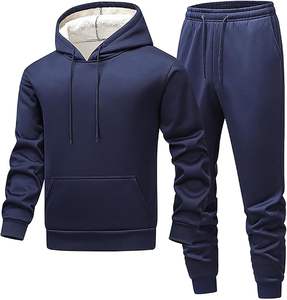 Conjuntos de Pantalones y Chaquetas con Capucha para Hombre, Conjuntos Deportivos para Atletismo, Cálidos y Afelpados para Invierno y Otoño 2025 - Product Image 2