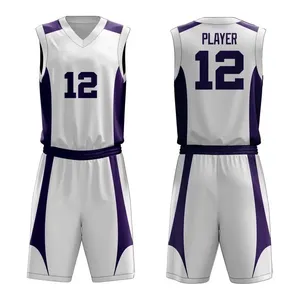 定制标志高品质运动升华篮球新款设计男士篮球服边缘运动服2024