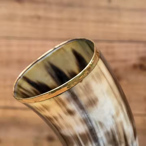 Customized Carved Drinking Horn Handcrafted Natural Viking Buffalo by crescent crafts - Product Image 4