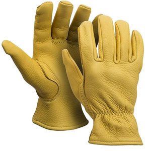 Gants de travail en cuir de vachette de qualité supérieure, antistatiques et résistants à la chaleur, 10 pouces, gants de sécurité industriels robustes - Product Image 5