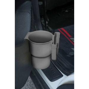 Compartiment de support de téléphone dans la voiture gris avec clip de support de tasse à grande chambre Placement de tableau de bord stable et rotatif pour les voitures BMW - Product Image 1