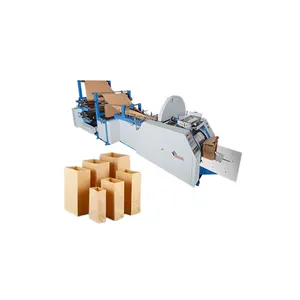 공장 공급 종이 가방 만들기 기계 V 바닥 종이 가방 도매 가격에 인라인 인쇄 기계 만들기