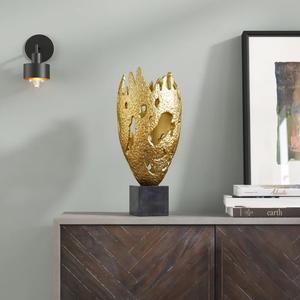 รูปปั้นอลูมิเนียมที่น่าสนใจรูปปั้นโลหะตกแต่งด้วยฐานหินอ่อนรูปทรงโบราณที่มีคุณภาพสูงสำหรับตกแต่งโต๊ะ - Product Image 5