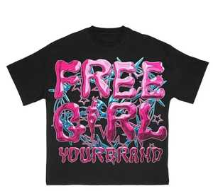 T-shirts pour hommes 100% coton de haute qualité en gros Streetwear personnalisé ourlet brut bord coupé graphique Boxy recadrée sérigraphie - Product Image 6