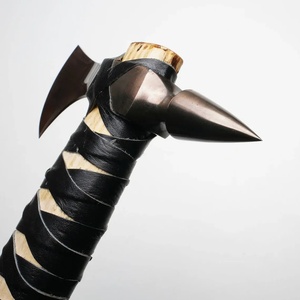 Hacha de Acero al Carbono Jexmoo Personalizada de 19.5 Pulgadas, Hachas Tomahawk con Mango de Madera de Palisandro, Funda de Cuero, Regalo para Exteriores, Hecho a Mano, Estilo Industrial - Product Image 4