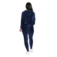 Ensemble deux pièces de haute qualité pour femme, taille adulte, 100 % coton velours, uni, personnalisable, boutonné, hiver, style urbain, longueur intégrale