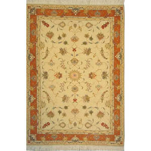 Tapis persan Tabriz unique en son genre, 4'10 x 3'4 - Product Image 1
