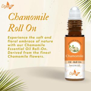 Crysalis 5ml Pure & Natural Chamomile Aromatherapy Roll-On <b>Essential</b> <b>Oil</b> for Hair - Product Image 3