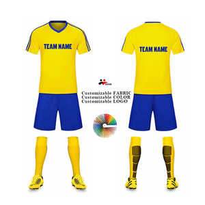 Maillot de football à manches courtes, léger, respirant, antibactérien, de qualité supérieure, uniforme d'équipe, couleurs personnalisées - Product Image 1