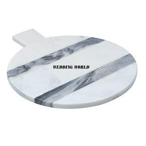 Fabricante de tabla de cortar de mármol Tabla de queso hecha a mano de excelente calidad Tabla de cortar de lujo de tamaño personalizado - Product Image 5