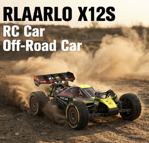 RLAARLO X12S 1/12 Buggy RC Brushless 90KM/H Haute Vitesse 4x4 Châssis Métallique Voiture Tout-Terrain Télécommandée 3S RTR Voiture de Loisir - Product Image 3