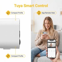 Caméras de sécurité miniatures portables pour intérieur et extérieur, alimentées par batterie solaire, avec panneau solaire