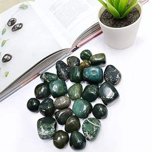 Piedra de sangre natural a granel, cristales de caída, piedras curativas pulidas, Reiki, Chakra, equilibrio de energía, piedras preciosas semipreciosas - Product Image 2