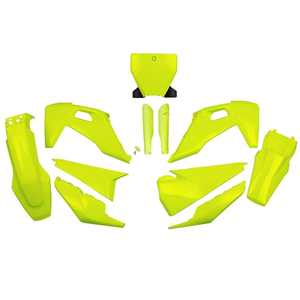 2019-2022 Husqvarna FC 350 KIT PLEIN PLASTIQUE JAUNE FLUORESCENT pour ACCESSOIRES DE MOTO - Product Image 1