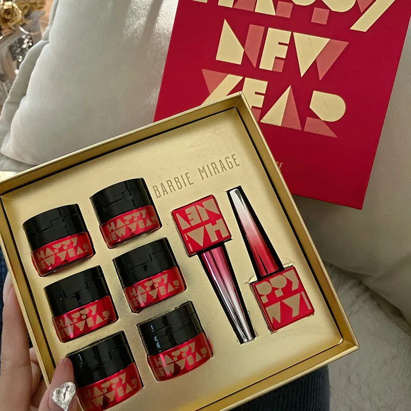 Set di smalto per unghie in Gel rosso BarbieMirage 8 colori collezione Bloody Mary popolare Kit di smalto in Gel rosso Set di natale si immerge