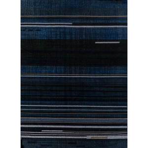 Alfombras de Lana Tejida Plana Azul Clásico Indusbar, Alfombra Rectangular con Rayas de Diamantes de Viscosa para el Hogar, para Adolescentes, Sala de Estar, Pasillo-ADWV-13038 - Product Image 1