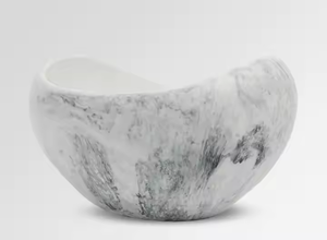 Cuencos de resina para comida o ensalada, mesa de estilo único, acabado de resina, comida redondeada, arroz para servir, artesanías de media luna - Product Image 2