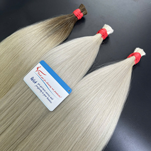 Best Choice Bone Straight Bulk Platinum Colors Extensions de cheveux humains de haute qualité avec une longueur de 8 à 32 pouces - Product Image 2