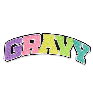 Biểu tượng tùy chỉnh thêu sắt-on khâu trên vá cá nhân bàn chải Chenille Terry thêu vá phụ kiện may mặc - Product Image 6