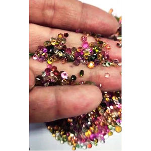 2375 piezas de turmalina múltiple natural 3mm 4mm corte redondo 285 Cts lote Iroc ventas faceta de piedras preciosas de alta calidad limpia US $485 para todos - Product Image 2