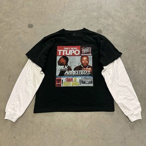 เสื้อยืดแขนยาวสำหรับผู้ชายเสื้อพิมพ์ลาย DTG ผ้าฝ้าย100% บ็อกซี่โอเวอร์ไซส์ - Product Image 4