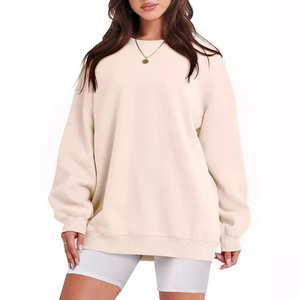 Womens Oversized Sweatshirts Hoodies Fleece Crewneck Sweaters Casual <b>Tops</b> Comfy Fall Fashion Outfits Winter Clothes 2025 - Product Image 1