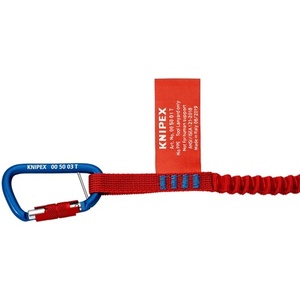 KNIPEX Blue Coated Carabiner 81 mm Long with Screw Lock Material Carabiner - Product Image 5