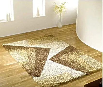 Nouveau tapis créatif de shag de polyester de plancher de modèle pour la chambre d'hôtel