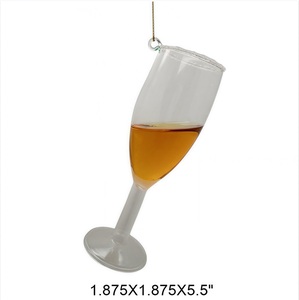 Adornos Navideños de Vidrio Pintados a Mano, Clásicos, Multicolores, para Bebidas y Café, Decoraciones para Árboles, Cocteles, Vino y Tazas - Product Image 3