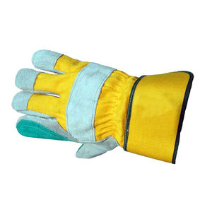 Guantes de Trabajo de Protección para Manos, Precio al por Mayor, para Perforación, Mejor Calidad, Cuero Vacuno, Resistentes a Impactos, Guantes de Trabajo para Aparejadores - Product Image 4