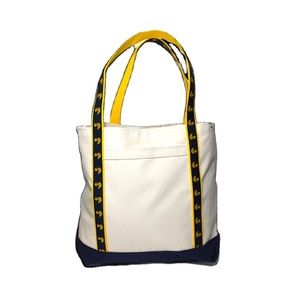 Superb Modern Design Sustainable Cotton Canvas Shopping <b>Bags</b> with <b>Cream</b> Handle Highest Selling for Promotions Assured Quality - Product Image 1