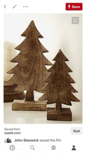 Arbre de Noël en bois écologique moderne de Antique Creations avec taille et forme personnalisables - Product Image 6