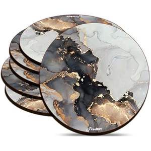 Modern Design Table Accessories Tea <b>and</b> Coffee <b>Coaster</b> <b>and</b> Mats <b>Coasters</b> With <b>Gold</b> Border <b>Placemats</b> <b>Coaster</b> - Product Image 2