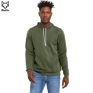 Sudadera con Capucha para Hombre, Color Verde Oliva, Corte Regular, Algodón French Terry, Informal, Manga Larga, con Bolsillos, para Otoño - Product Image 5