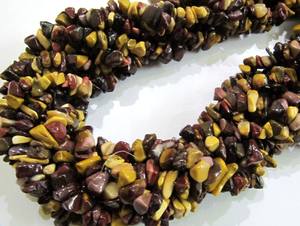 Mookaite Natural, viruta Irregular, grava, Pepita lisa sin cortar, cuentas de 4 a 8mm, cuentas de joyería de Color verde, hebra de 34 pulgadas de largo - Product Image 5