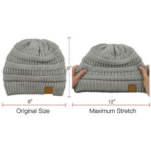 Gorros de Invierno Unisex Ligeros Hechos a Medida, Gorros de Algodón/Lana al por Mayor, Ajustables, con Estilo - Product Image 6