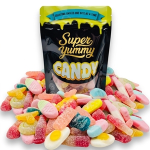Bonbons Gélifiés Multicolores Sans Gélatine Saveur <span class=keywords><strong>Menthe</strong></span> Style Suédois Personnalisés en Gros – Usine Source OEM - Product Image 1