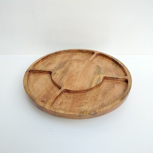 Classic <b>Wooden</b> Lazy Susan <b>Turntable</b> Tray Handcrafted Classic <b>Wooden</b> Kitchen Organizer Lazy Susan for Kitchen at Wholesale Price - Product Image 1