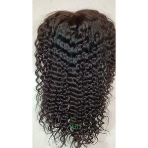 Peluca de Cabello Humano Virgen 100% Rizado Indio con Cierre de Encaje 4x4, Flequillo, Alta Calidad, Nudos Decolorados Disponibles, Longitud Mediana (6, 12, 16 Pulgadas) - Product Image 3