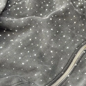 เสื้อฮู้ดผ้าฟลีซสำหรับผู้ชายเสื้อฮู้ดผ้าคอตตอน100% ทึบโอเวอร์ไซส์ออกแบบโลโก้ได้ตามต้องการ - Product Image 5