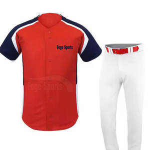 Conjuntos de Uniformes de Béisbol Personalizados, Transpirables y de Secado Rápido - Ropa Deportiva 100% Poliéster, Uniforme de Equipo, Nueva Llegada - Product Image 1