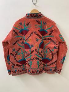 Manteau vintage bohème veste d'hiver unisexe veste indienne Suzani broderie velours pour femmes disponible pour achat en gros - Product Image 3