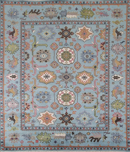 พรมผูกปมสไตล์ตุรกีโบราณสำหรับห้องนั่งเล่นห้องนอนห้องรับประทานอาหาร - Product Image 1