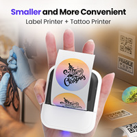 Mini Impresora Térmica Portátil de 200dpi, Papel de 58mm, Impresión de Etiquetas, Fotos y Tatuajes, Batería de 1200mAh